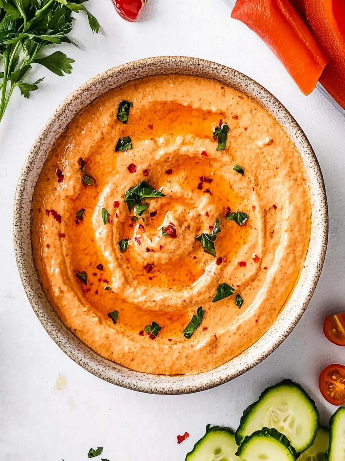 Cremiger Paprika-Frischkäse-Dip für jede Party 2 Cremiger Paprika-Frischkäse-Dip