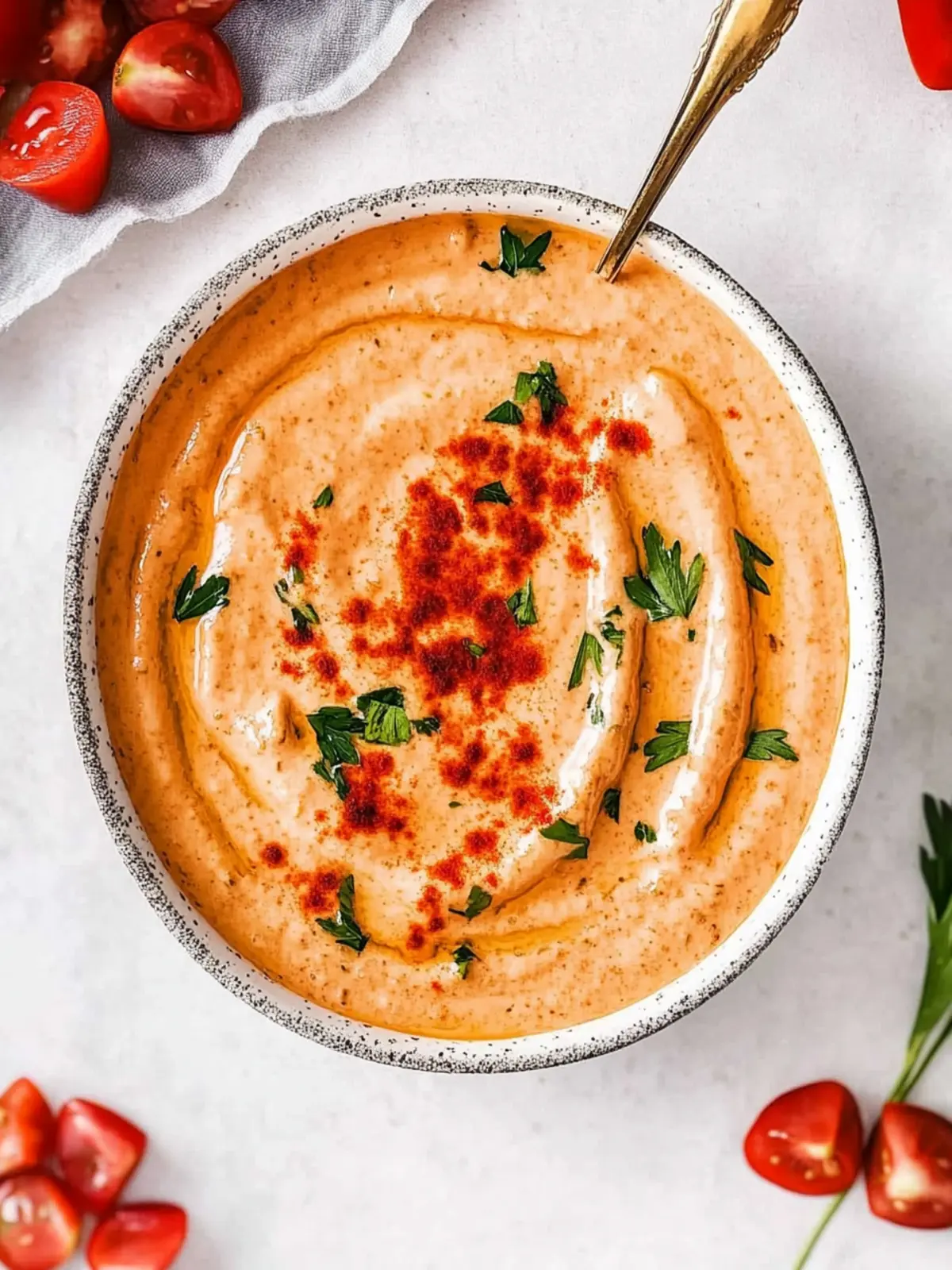 Cremiger Paprika-Frischkäse-Dip für jede Party 3 Cremiger Paprika-Frischkäse-Dip