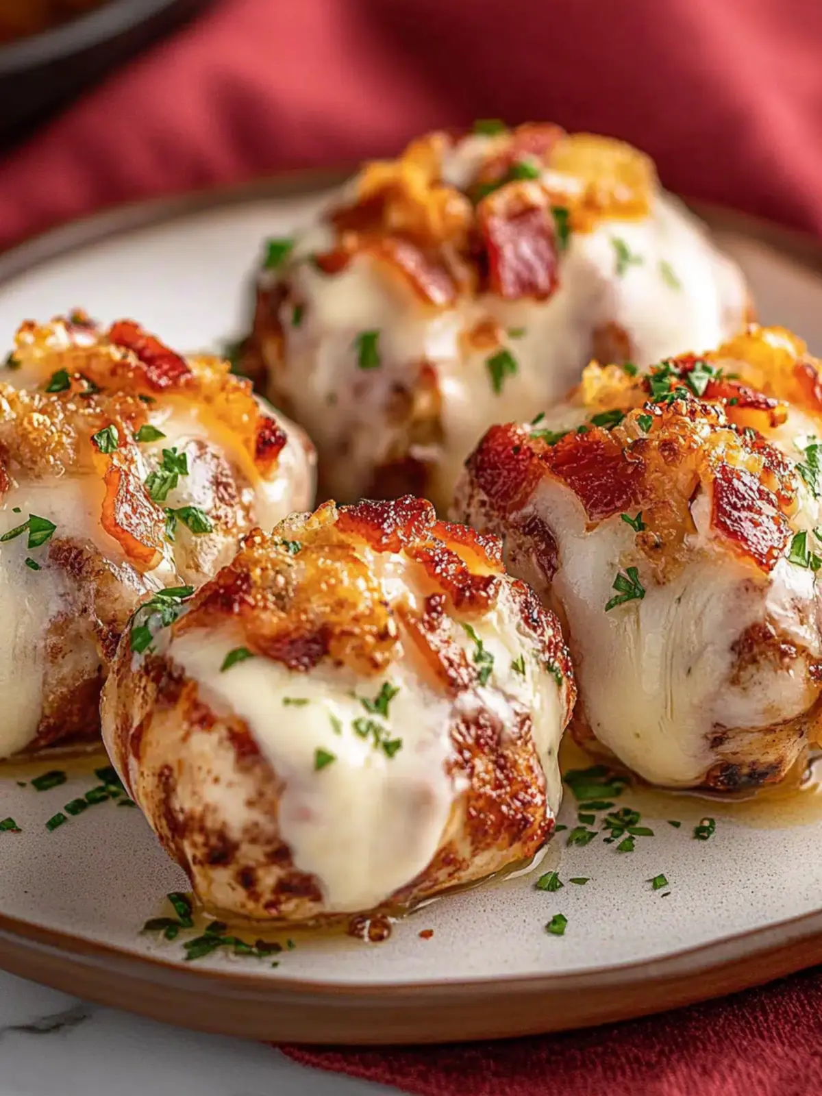 Speck umwickelte gefüllte Hähnchenbrust für Hartgesottene 2 Speck umwickelte gefüllte Hähnchenbrust