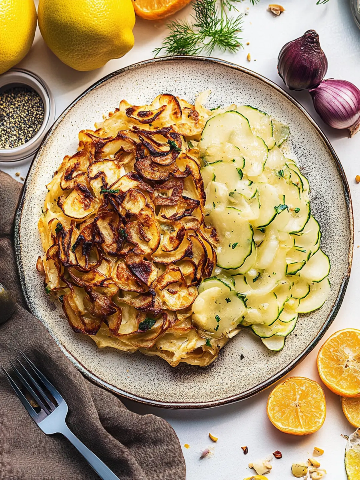 Mozzarella Rösti mit Zwiebel-Pilzrahmsoße Genießen 3 Mozzarella Rösti mit Zwiebel-Pilzrahmsoße