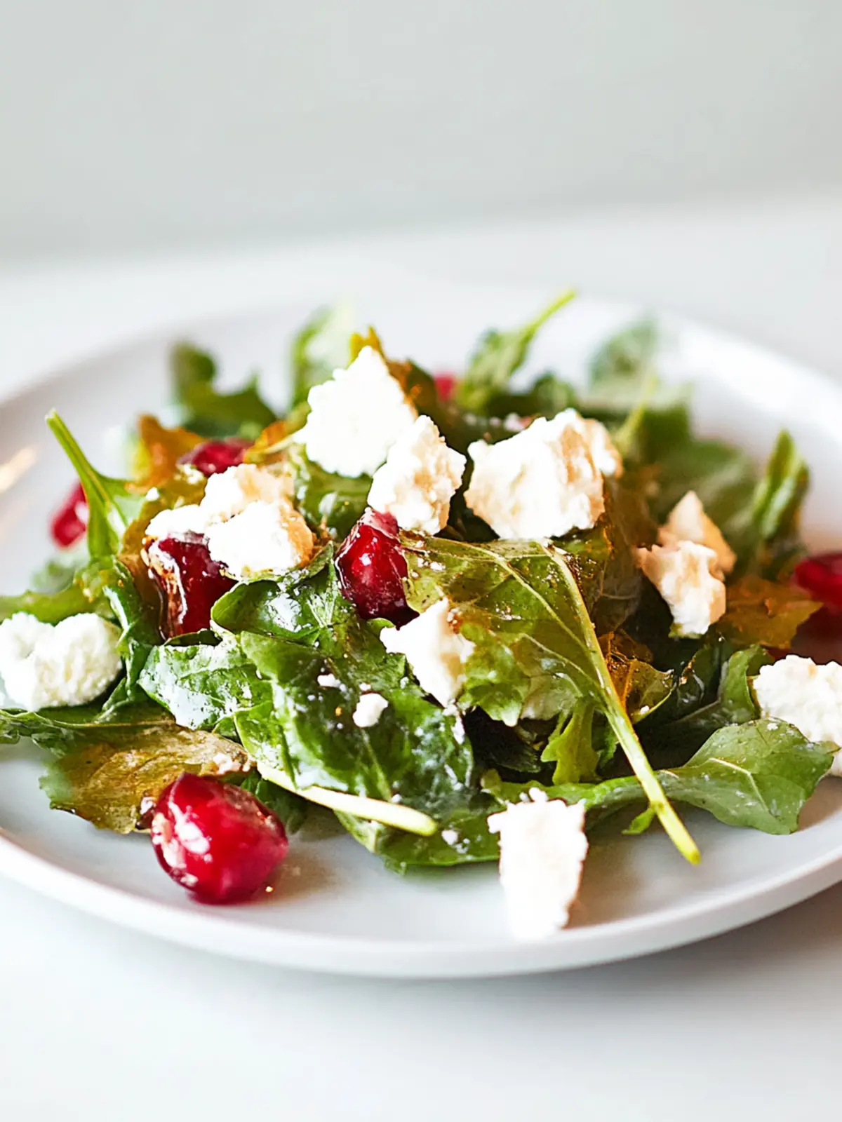 Rucola, Ziegenkäse und Granatapfelsalat im Nu 4 Rucola, Ziegenkäse und Granatapfelsalat