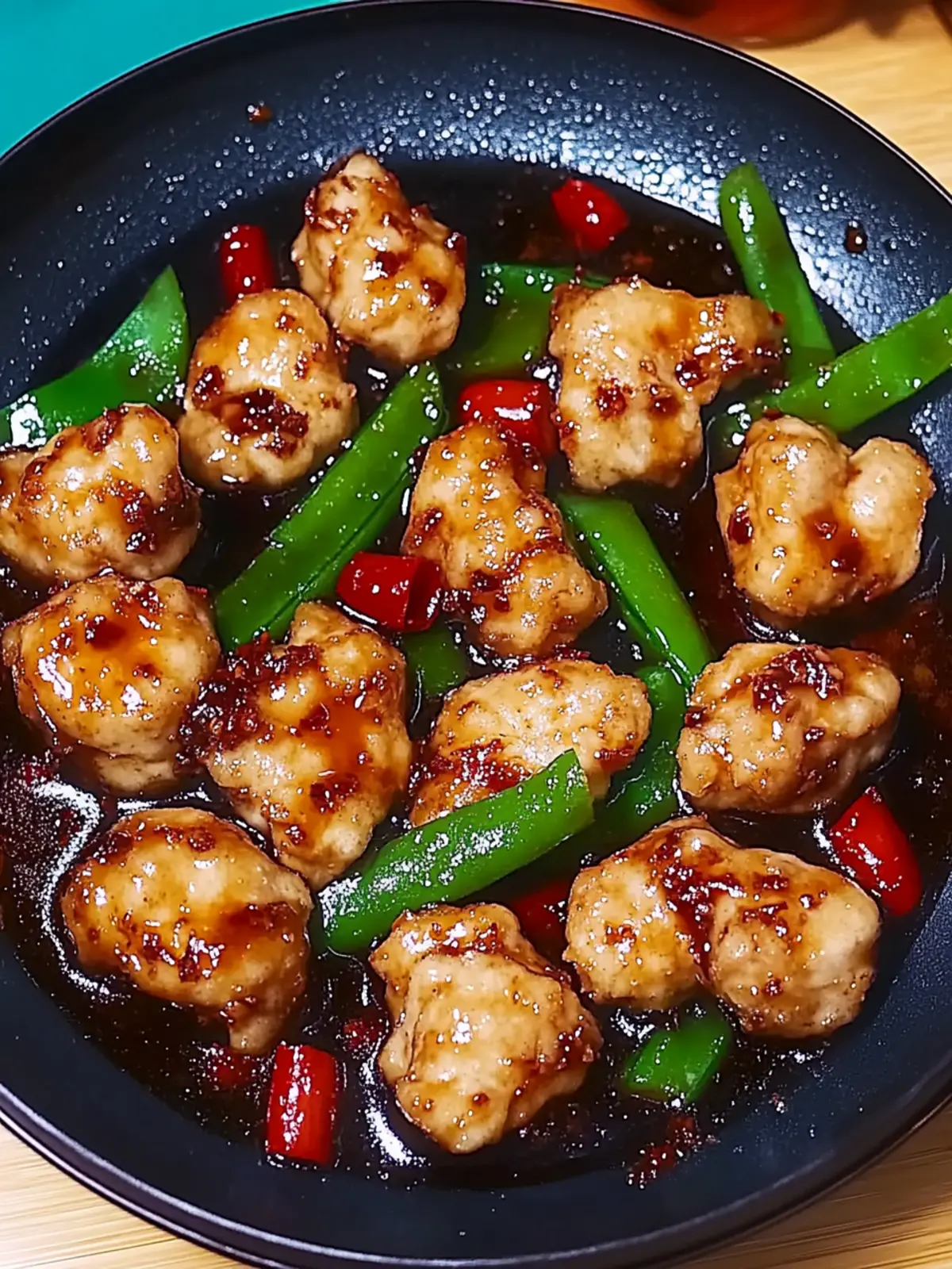 Schnelles Mongolisches Hähnchen mit knackigem Gemüse 2 Mongolisches Hähnchen