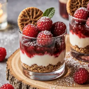 Spekulatius-Dessert mit Himbeeren leicht gemacht 2 Spekulatius-Dessert mit Himbeeren leicht gemacht