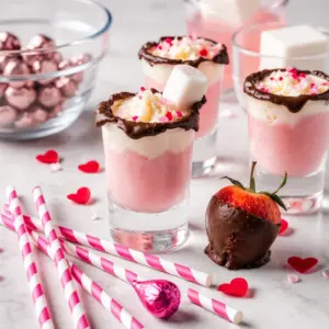 Rote Samt Valentinsaufnahme: Süße Verführung im Glas 2 Rote Samt Valentinsaufnahme: Süße Verführung im Glas