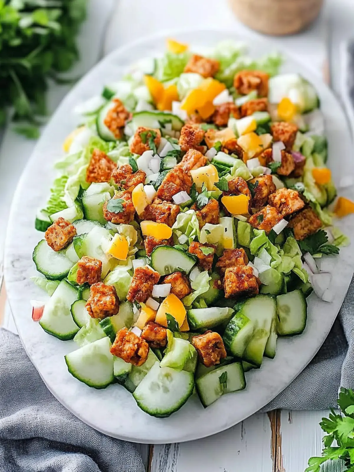 Honig-Scharfer Hähnchensalat für gesundes Genießen 5 Honig-Scharfer Hähnchensalat