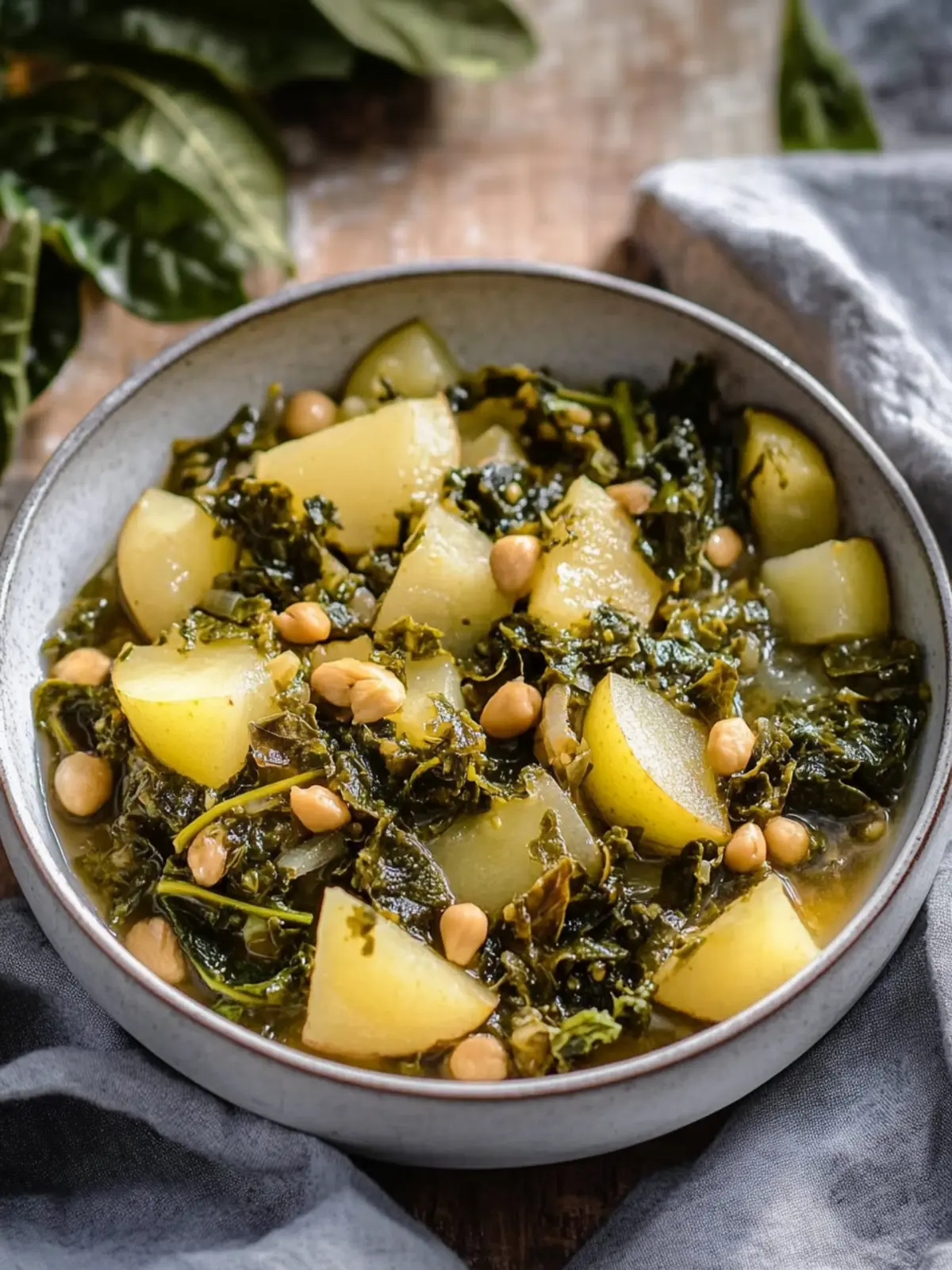 Veganer Grünkohl Eintopf mit Tofu und Kichererbsen 3 Veganer Grünkohl Eintopf