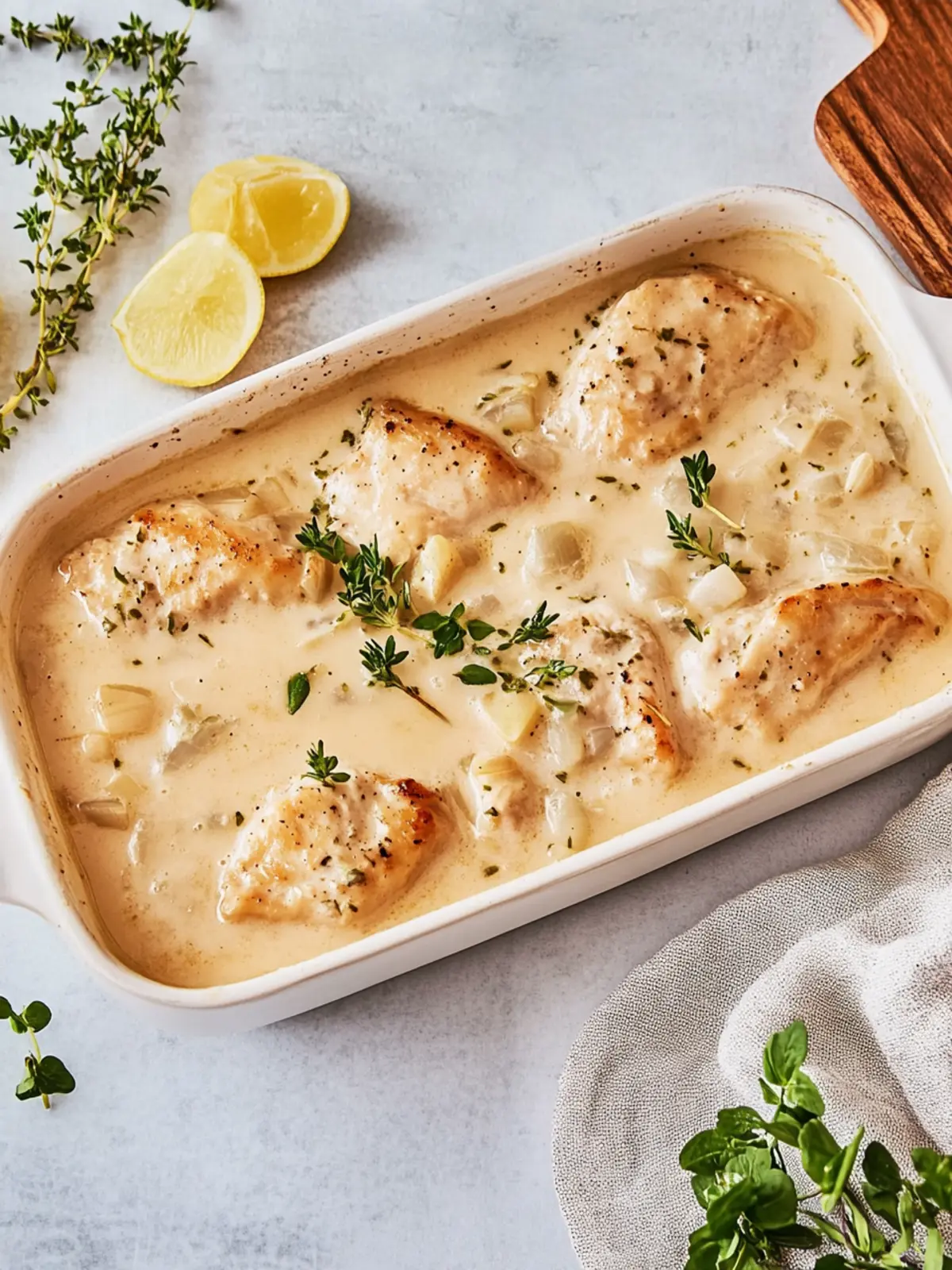Zwiebel-Sahne-Hähnchen für gemütliche Abende 5 Zwiebel-Sahne-Hähnchen