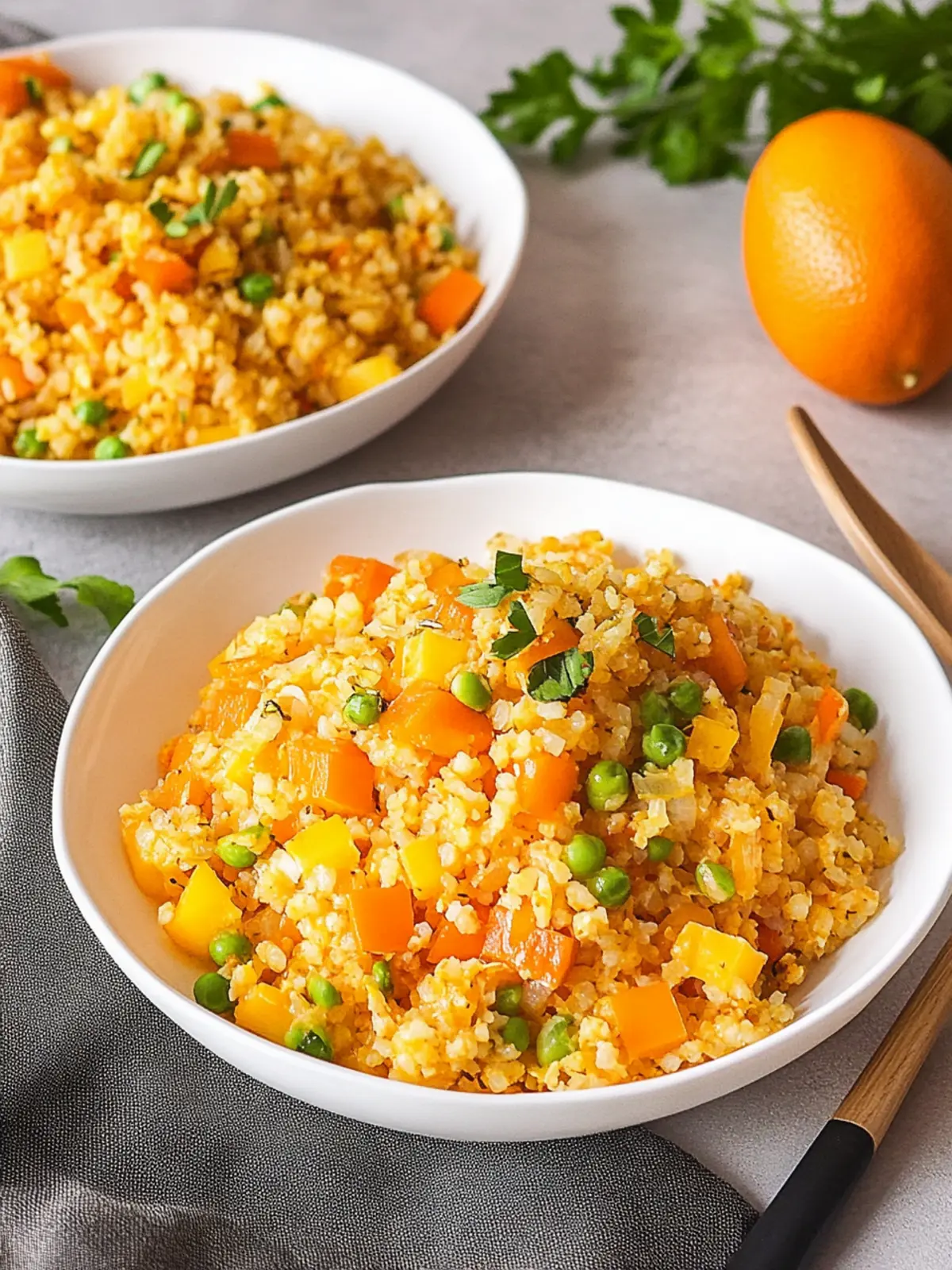 Fried Rice mit Gemüse und Ei für schnelle Genussmomente 4 Fried rice with vegetables and egg