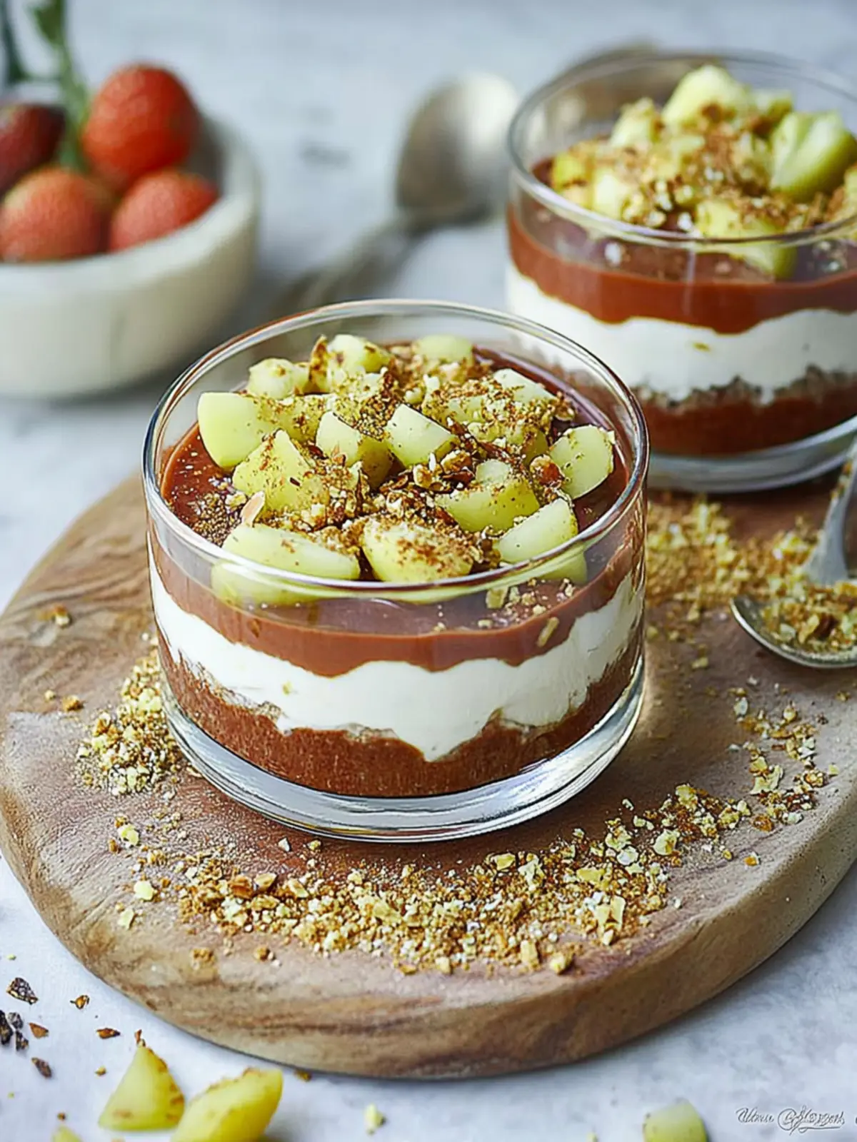 Lässiges Dubai Schokoladen Dessert im Glas Rezept 4 Dubai Schokoladen Dessert im Glas