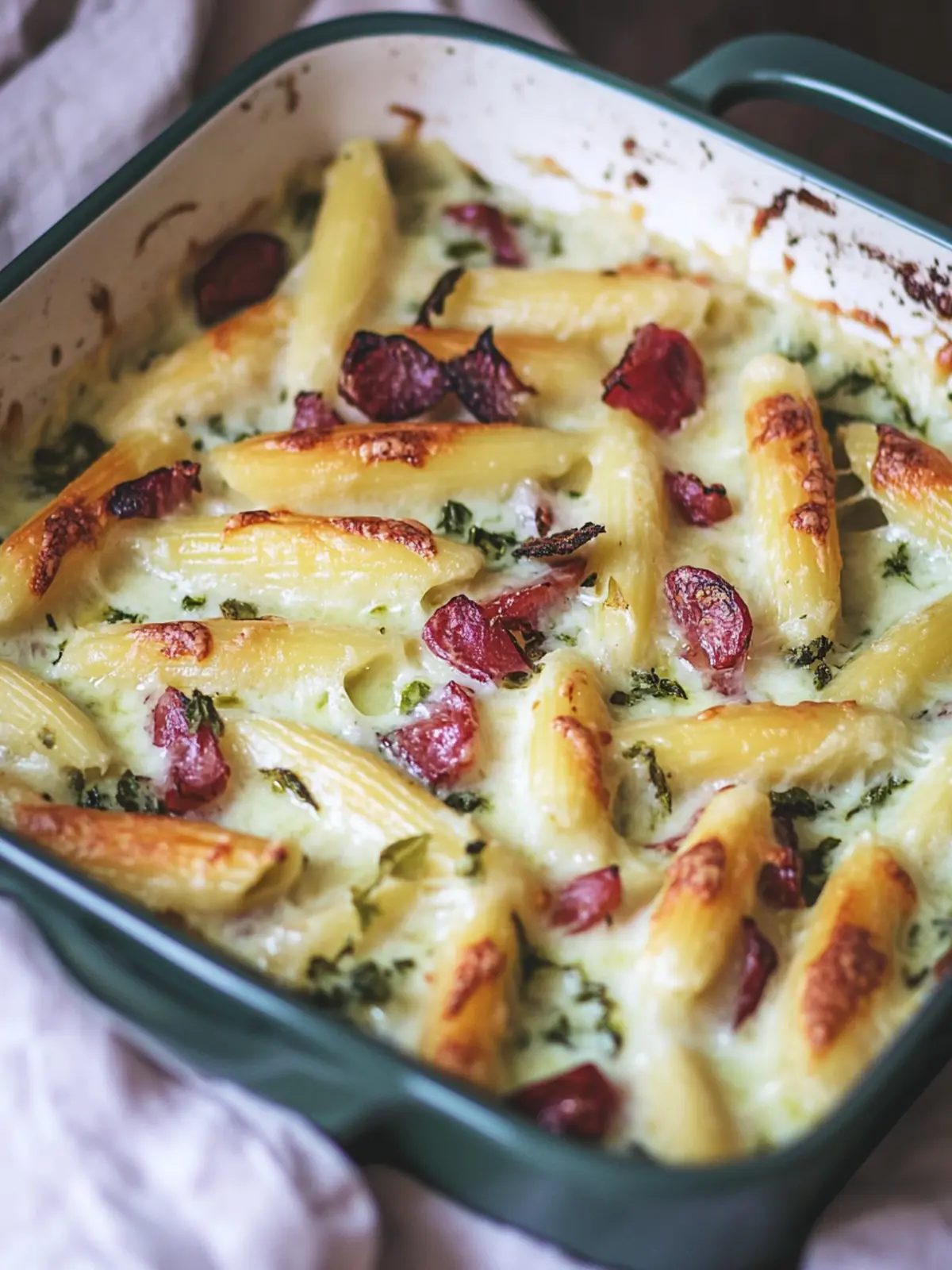 Schupfnudel-Auflauf nach Flammkuchen-Art genießen 5 Schupfnudel-Auflauf nach Flammkuchen-Art