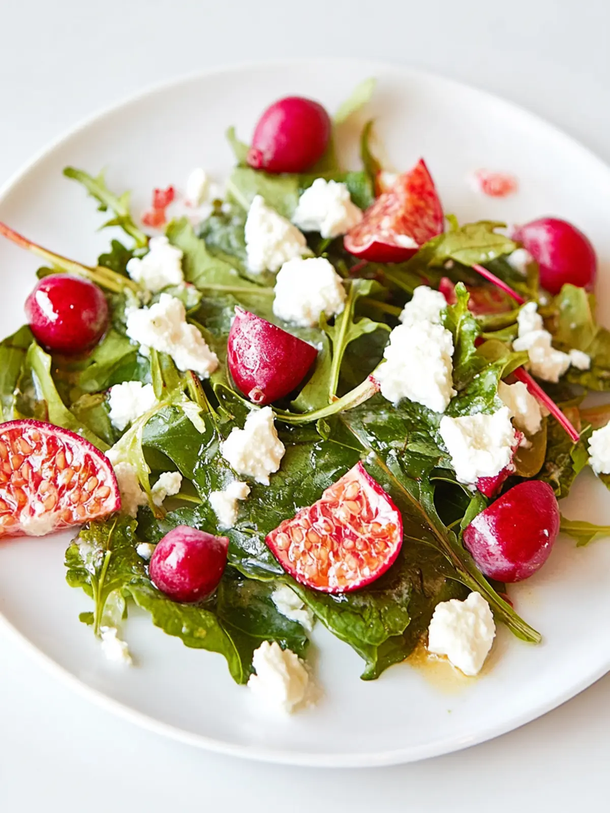 Rucola, Ziegenkäse und Granatapfelsalat im Nu 3 Rucola, Ziegenkäse und Granatapfelsalat