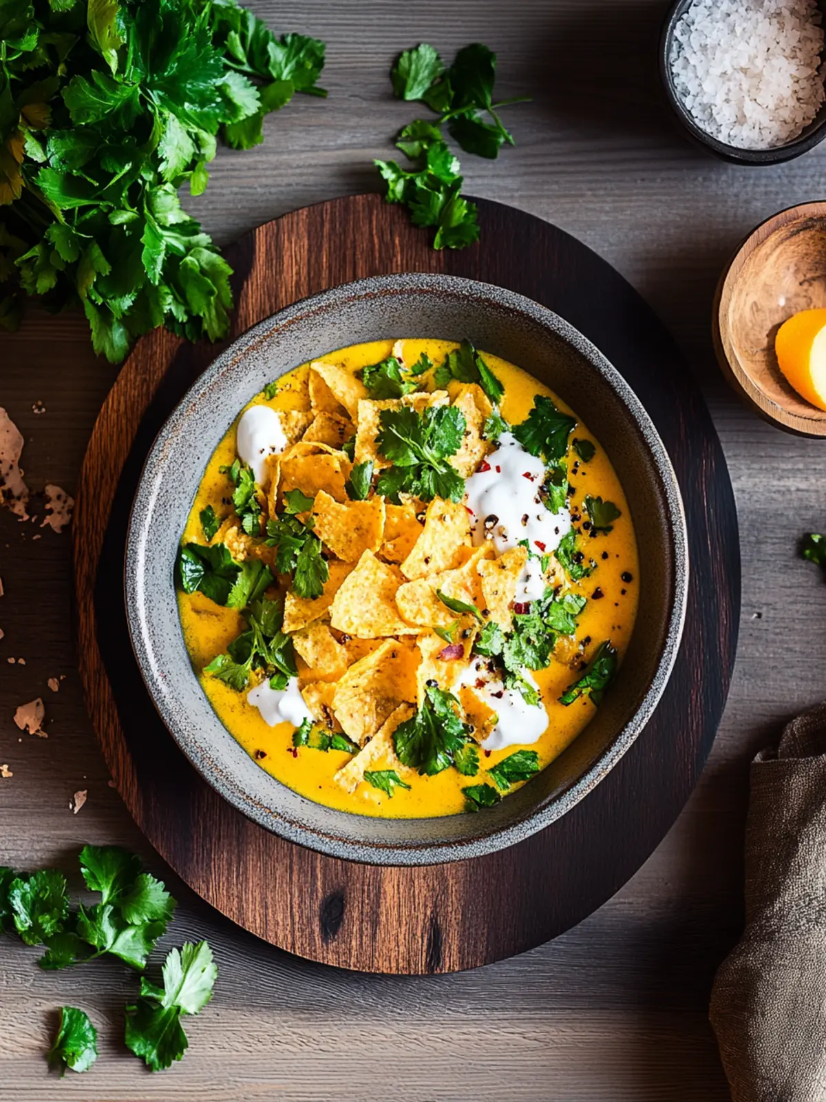 Brokkolisuppe mit Cheddar für jeden Abend 2 Brokkolisuppe mit Cheddar