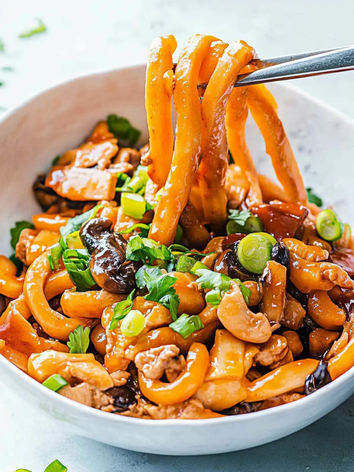 Hoisin-Hühnchen-Udon-Nudeln in 30 Minuten 3 Hoisin-Hühnchen-Udon-Nudeln