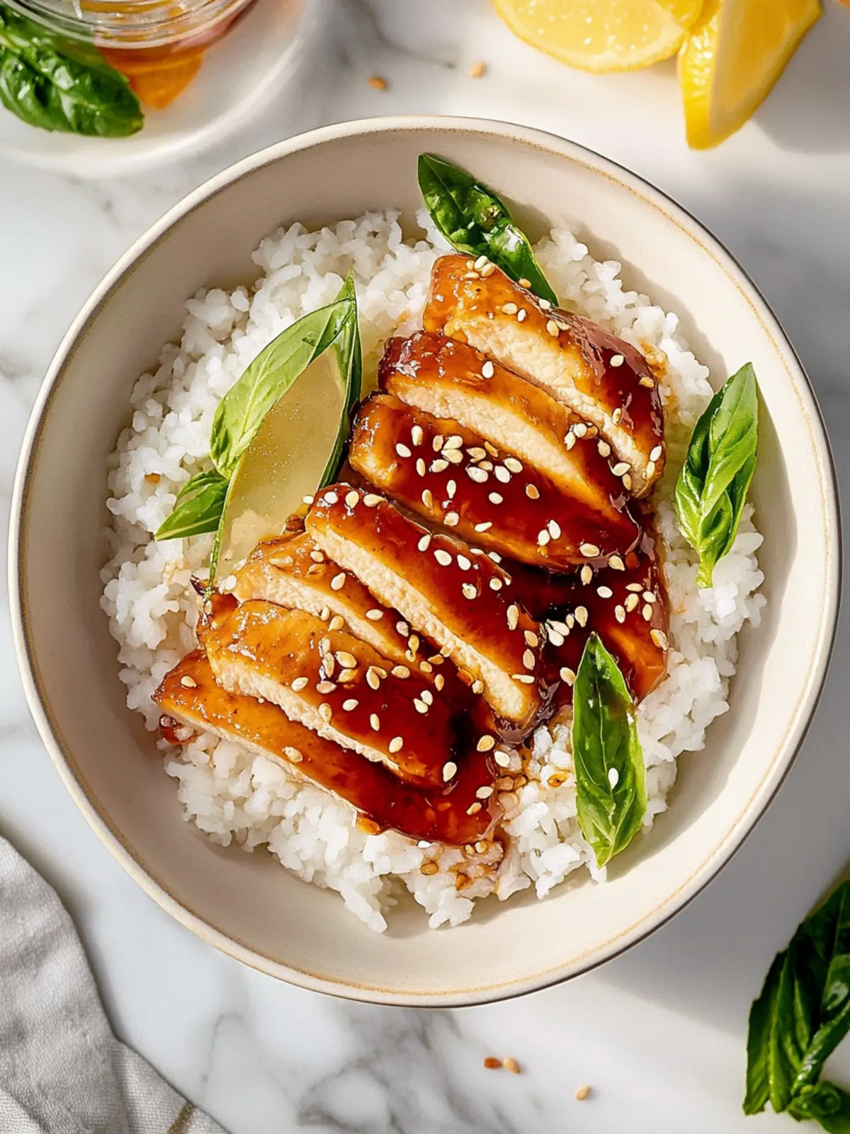 Teriyaki Hähnchen für ganz schnelles Kochen 4 Teriyaki Hähnchen