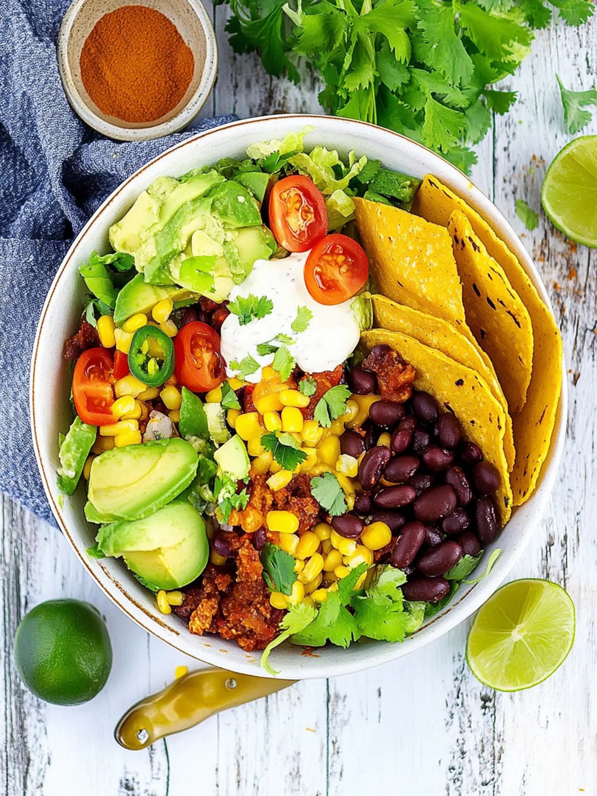 Veganer Taco-Salat: Gesund und Schnell Selbstgemacht 5 Veganer Taco-Salat