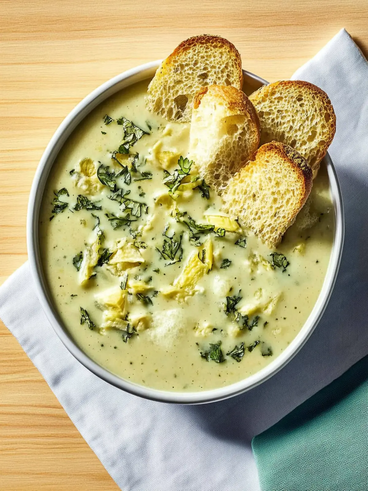 Brokkoli Kartoffelsuppe mit Pinienkernen genießen 4 Brokkoli Kartoffelsuppe
