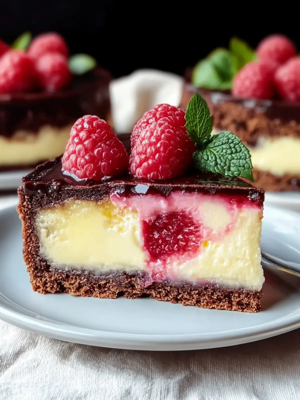 Himbeer-Brownie-Käsekuchen für süße Genussmomente 2 Himbeer-Brownie-Käsekuchen