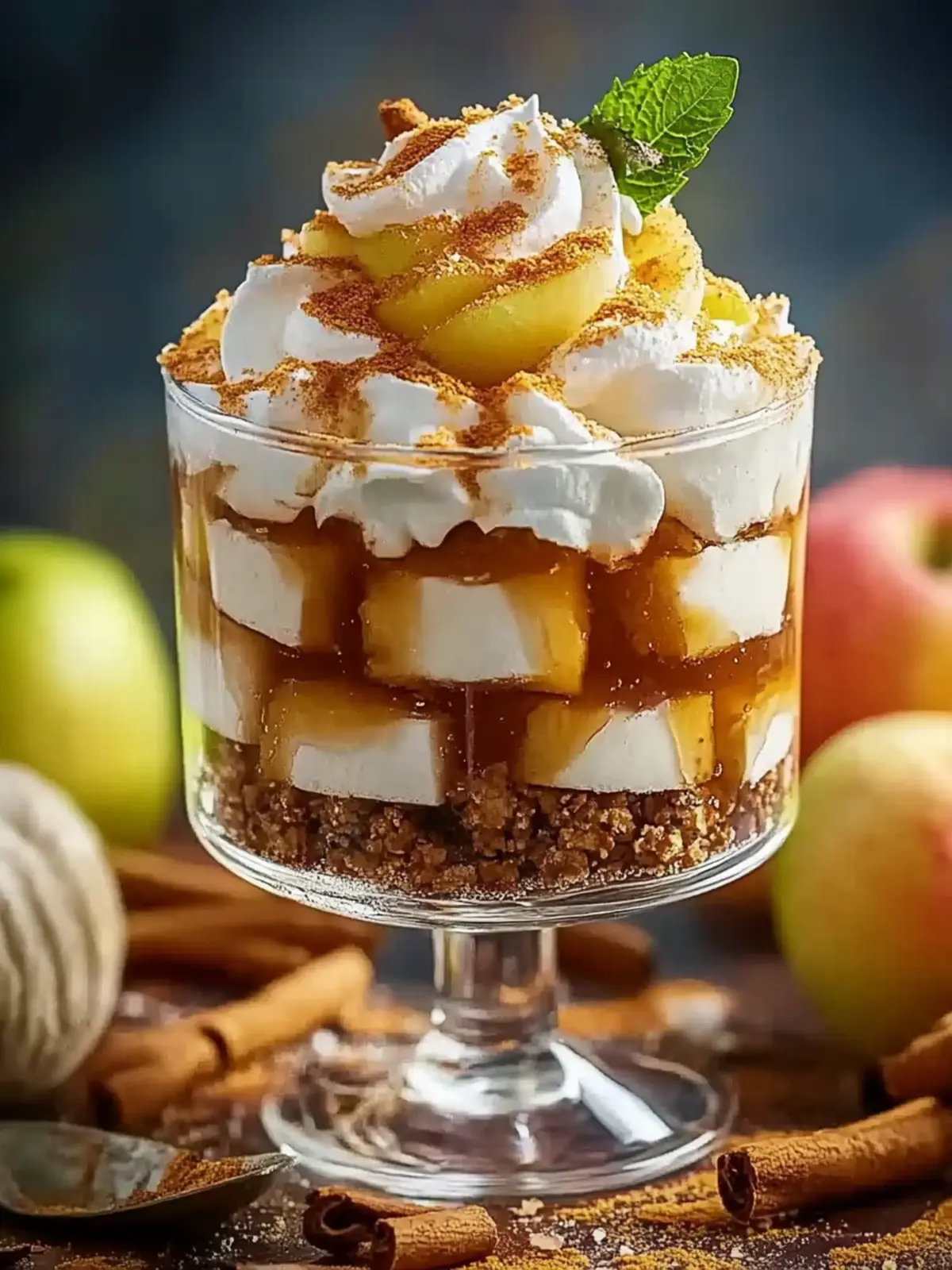 Bratapfel Karamell Trifle – Herbstliches Dessert Highlight 3 Bratapfel Karamell Trifle