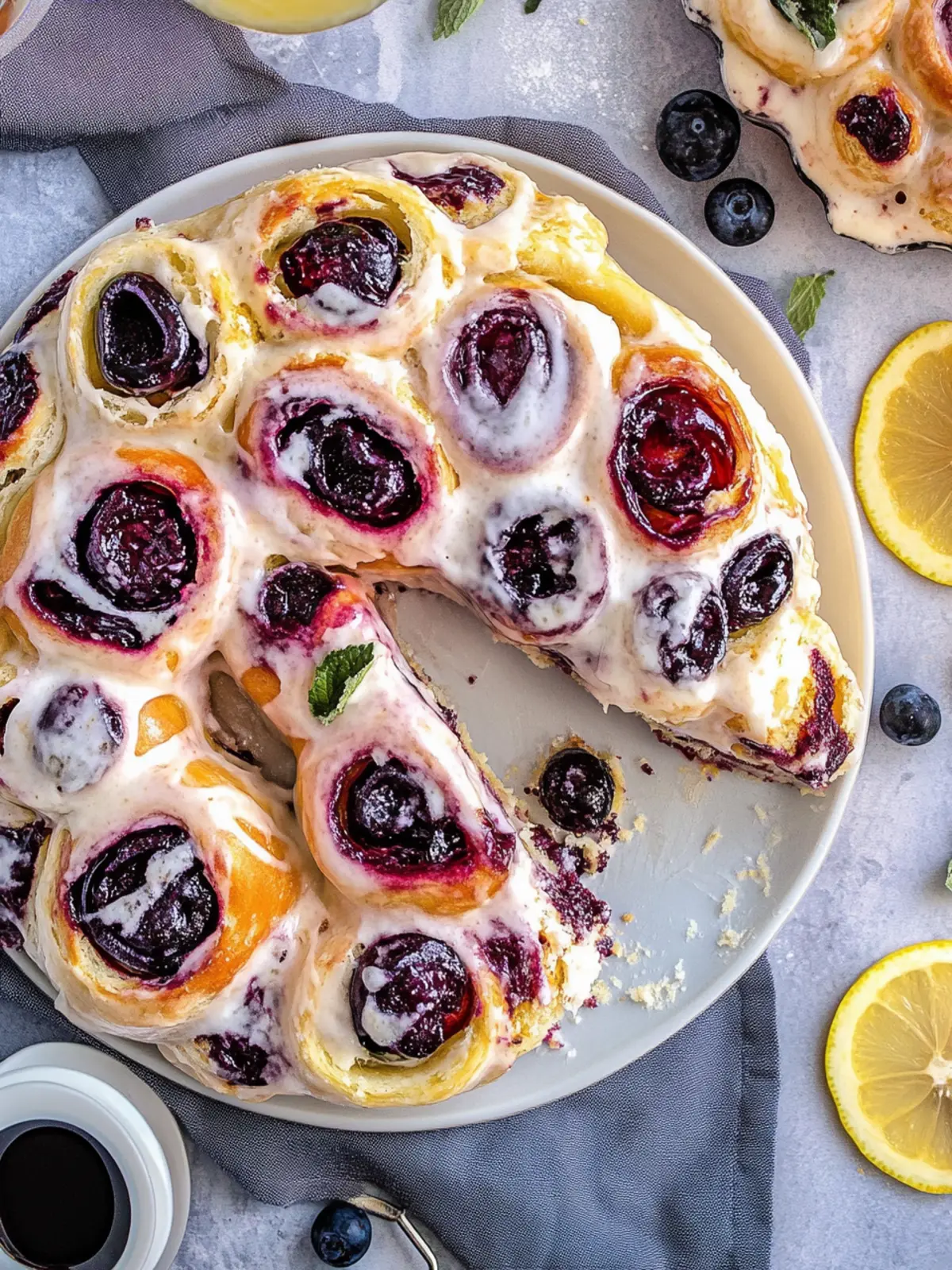 Schwedische Blaubeer Schnecken für dein Wohlfühlfrühstück 5 Schwedische Blaubeer Schnecken