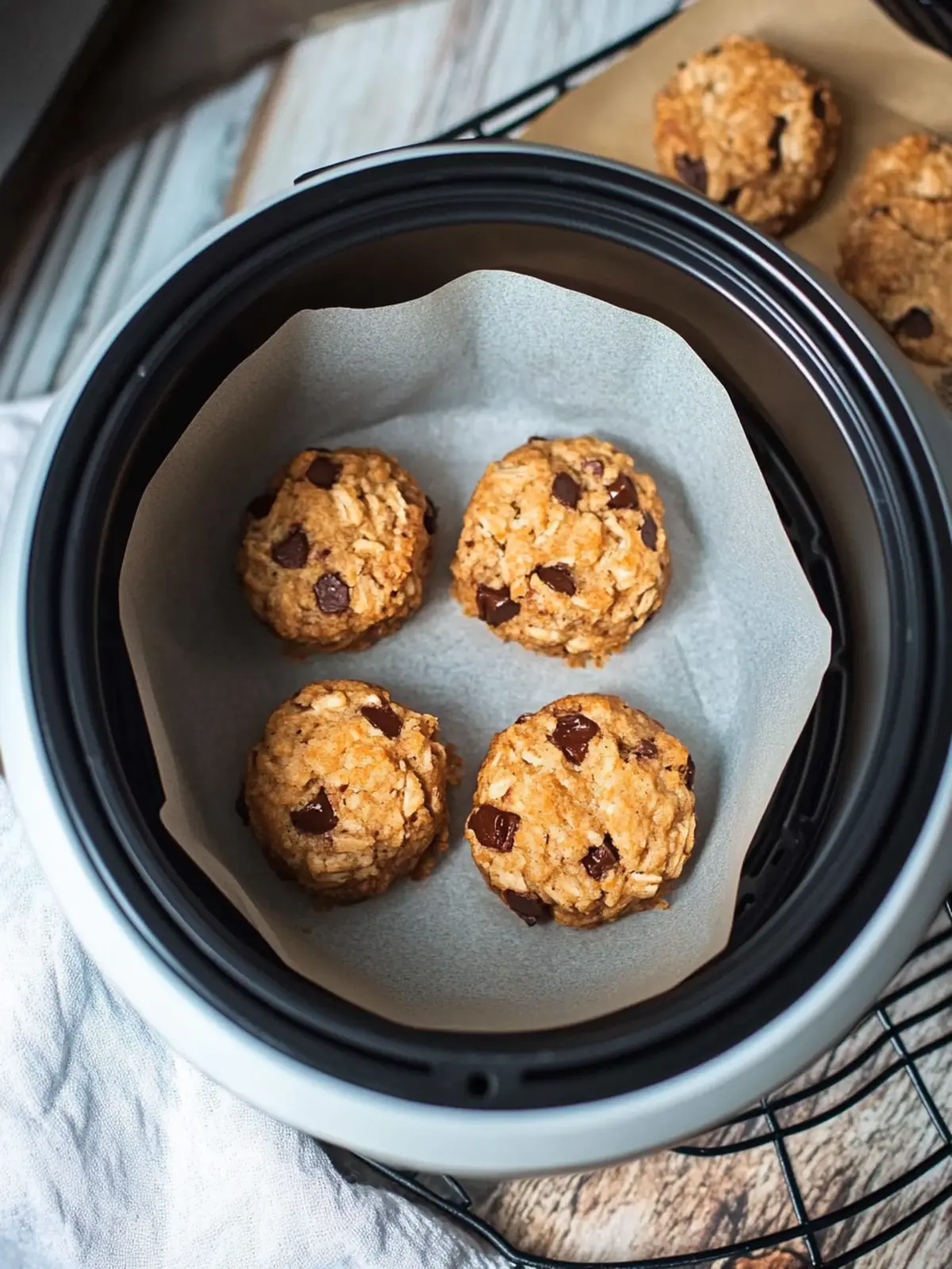 Toffifee-Kekse aus dem Airfryer: Himmlisch weich und schnell 4 Toffifee-Kekse aus dem Airfryer