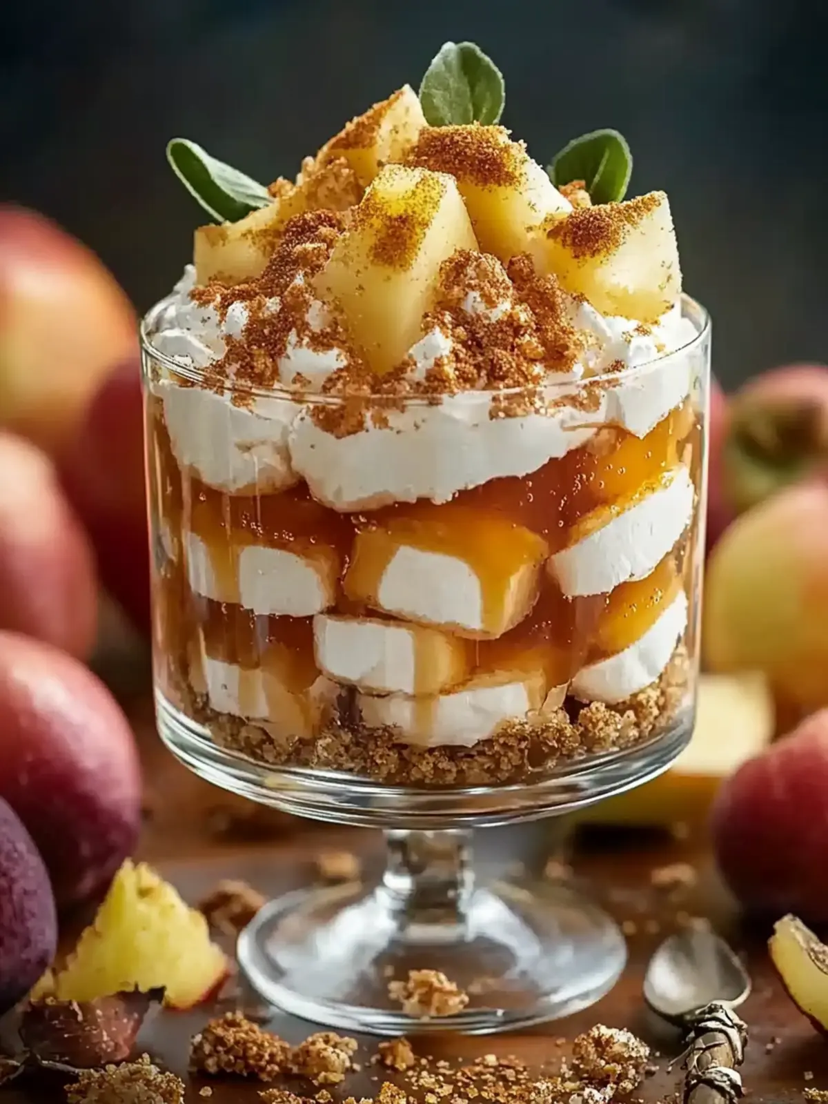 Bratapfel Karamell Trifle Rezept selber machen 3 Bratapfel Karamell Trifle Rezept zum selber machen