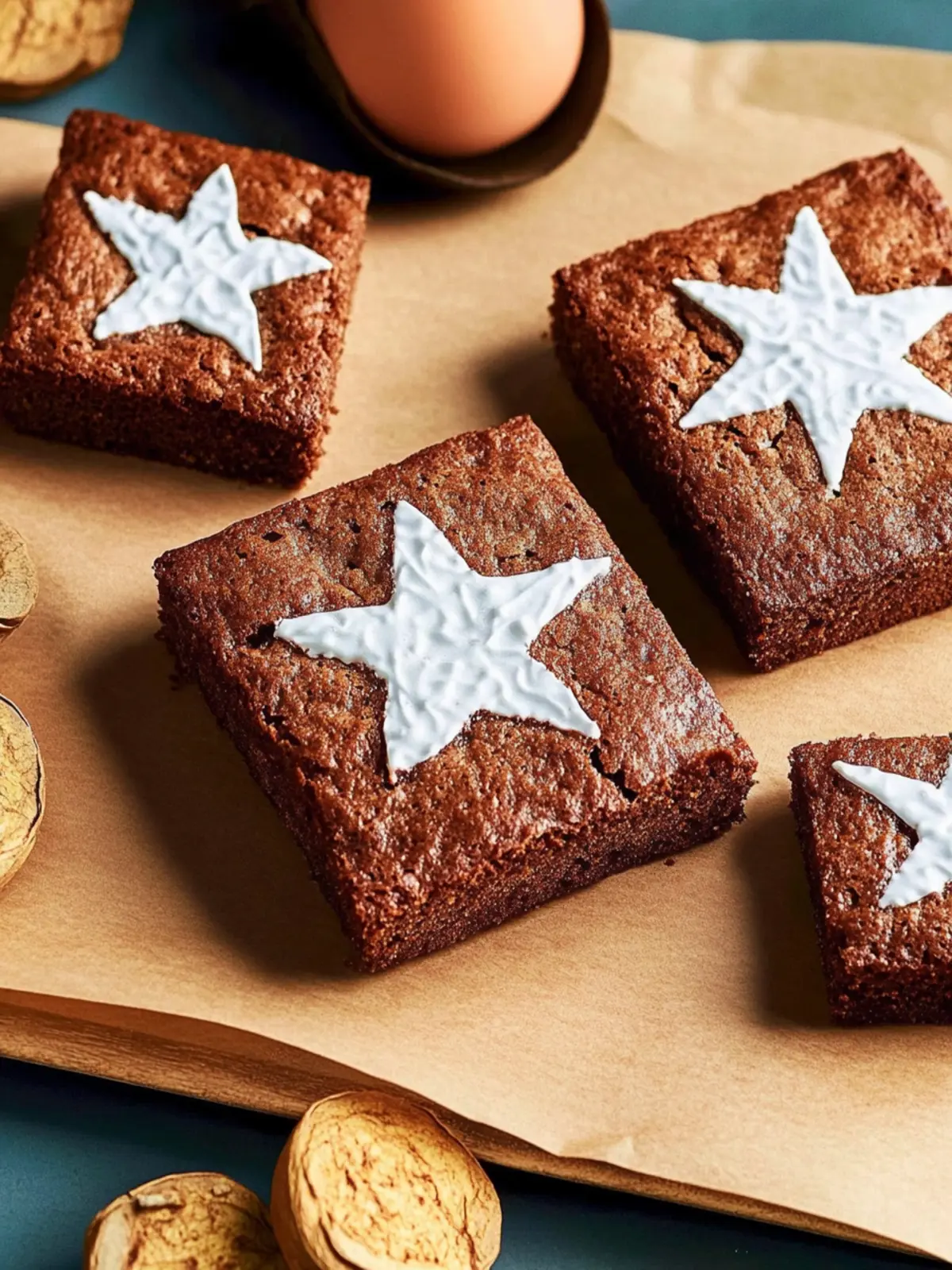 Festliche Lebkuchen-Brownies für die Weihnachtszeit 3 Lebkuchen-Brownies