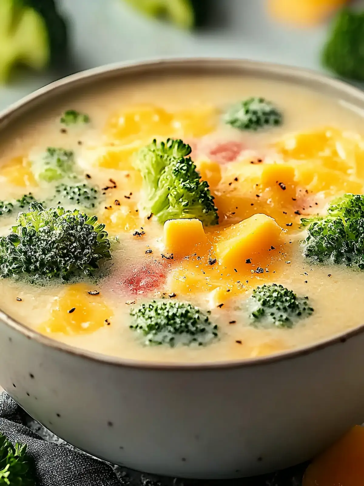 Cremige gesunde Brokkoli-Cheddar-Suppe für jeden Tag 3 Cremige gesunde Brokkoli-Cheddar-Suppe