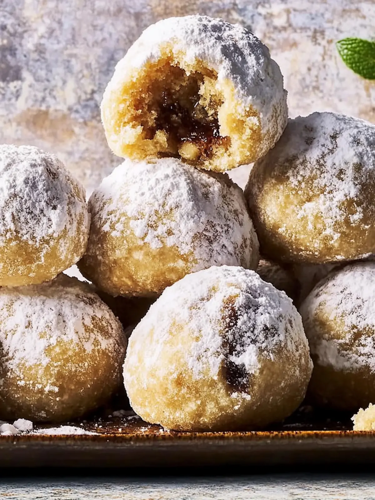 Nutella-gefüllte Schneeballkekse für Festtagsfreude 5 Nutella-gefüllte Schneeballkekse