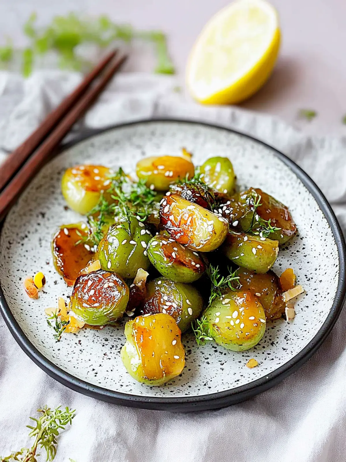 Asiatischer Rosenkohl mit Teriyaki-Sauce schnell zubereiten 4 Asiatischer Rosenkohl mit Teriyaki-Sauce