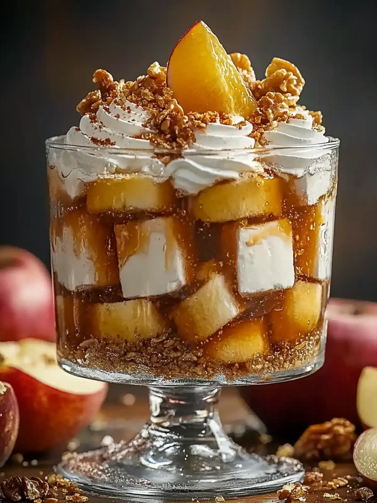 Bratapfel Karamell Trifle Rezept selber machen 4 Bratapfel Karamell Trifle Rezept zum selber machen