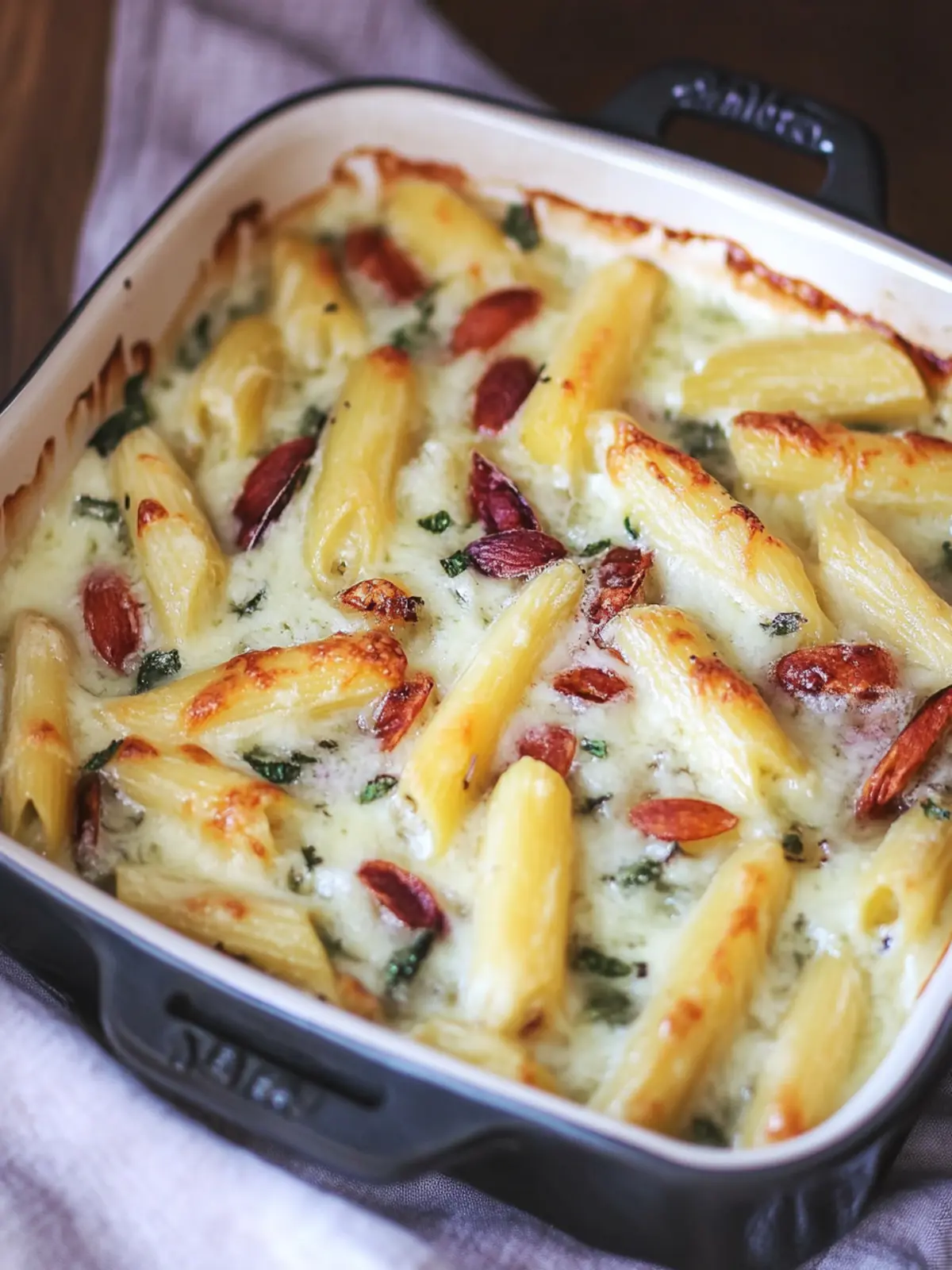 Schupfnudel-Auflauf nach Flammkuchen-Art genießen 4 Schupfnudel-Auflauf nach Flammkuchen-Art