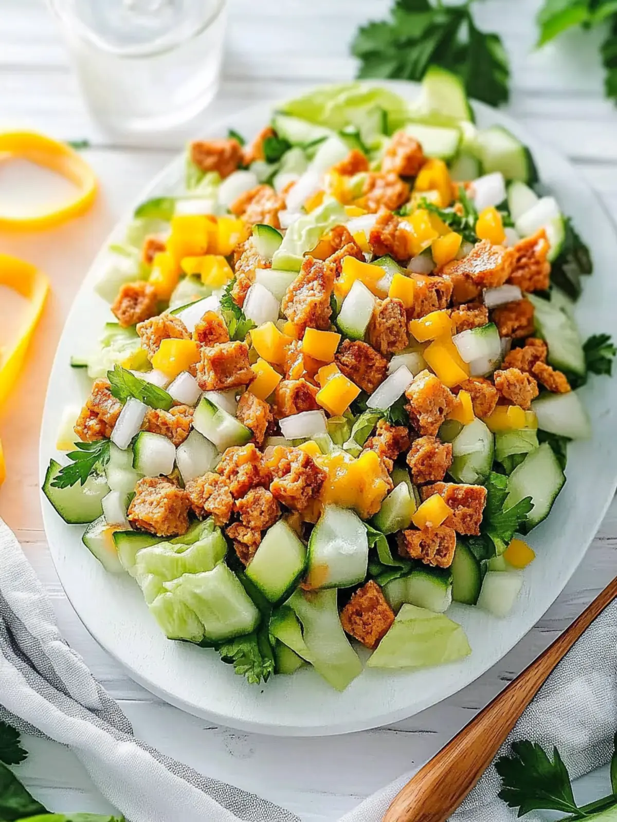 Honig-Scharfer Hähnchensalat für gesundes Genießen 4 Honig-Scharfer Hähnchensalat