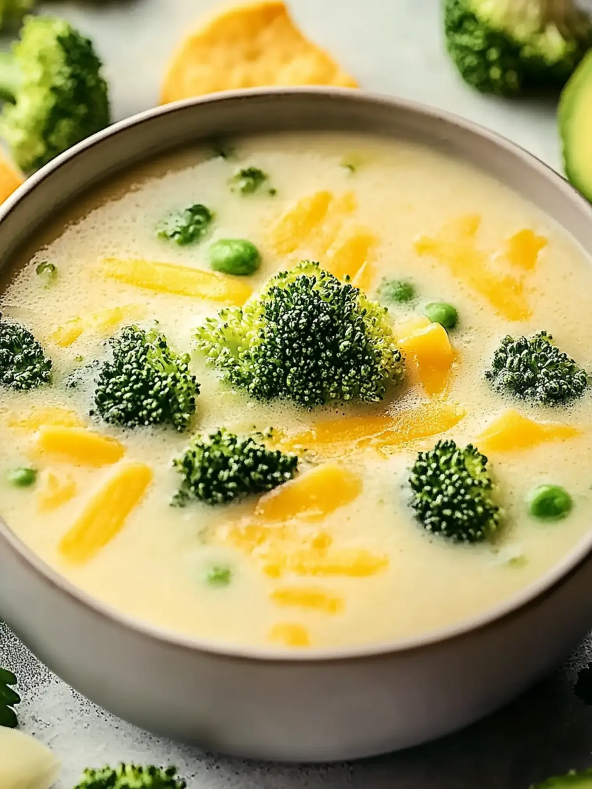 Cremige gesunde Brokkoli-Cheddar-Suppe für jeden Tag 2 Cremige gesunde Brokkoli-Cheddar-Suppe