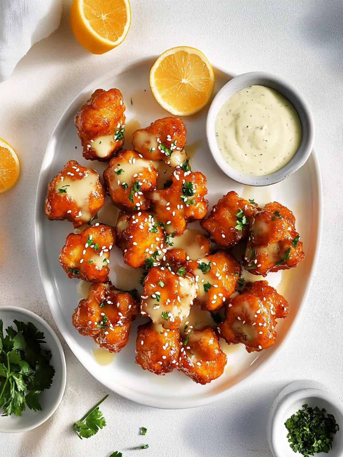 Buffalo-Blumenkohl Heißluftfritteuse im Handumdrehen 4 Buffalo-Blumenkohl Heißluftfritteuse