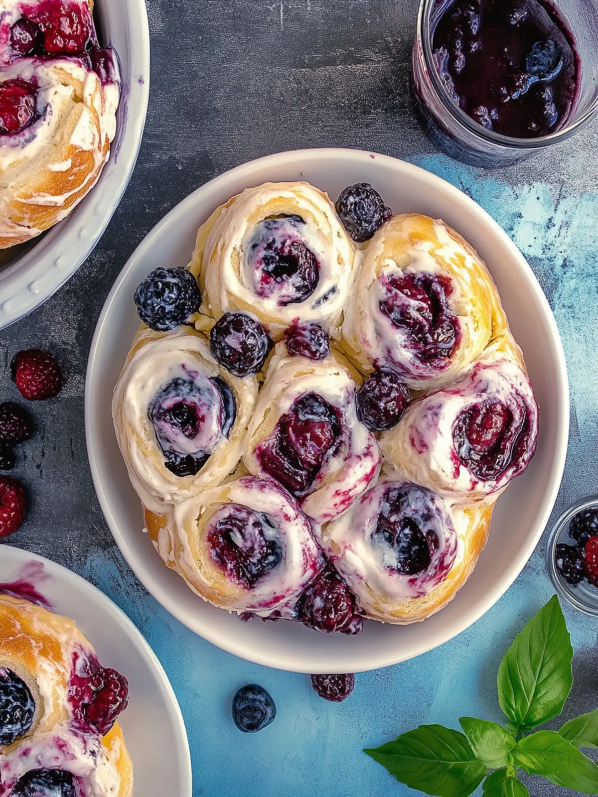 Schwedische Blaubeer Schnecken für dein Wohlfühlfrühstück 4 Schwedische Blaubeer Schnecken