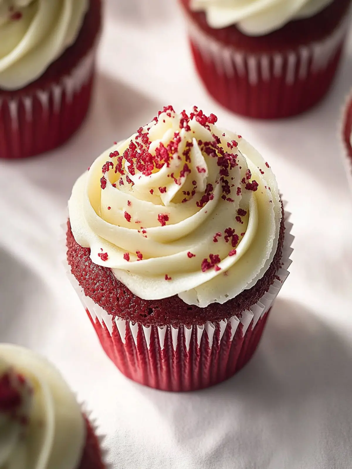 Vegane Rote Samtumcupcakes für jeden Anlass 4 Vegane Rote Samtumcupcakes
