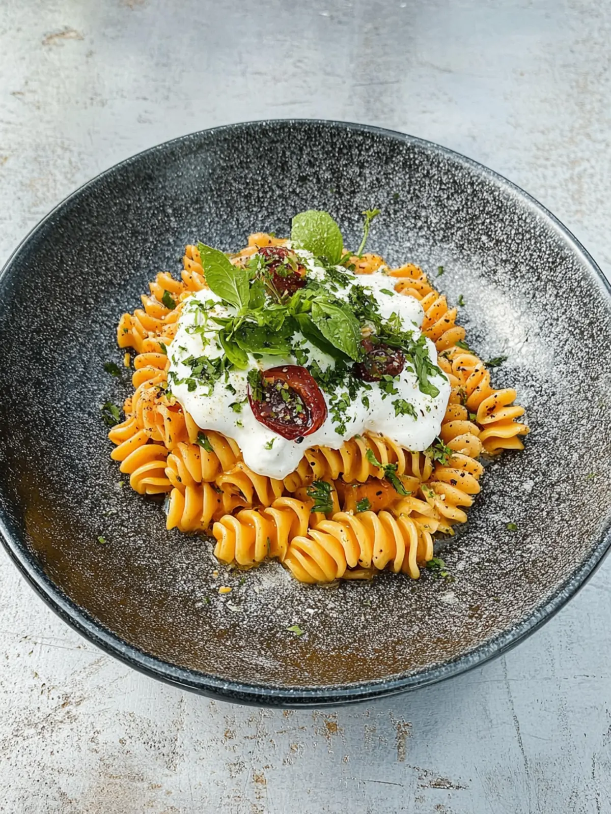 Cremige Pasta mit Burrata für ein schnelles Gericht 4 Cremige Pasta mit Burrata