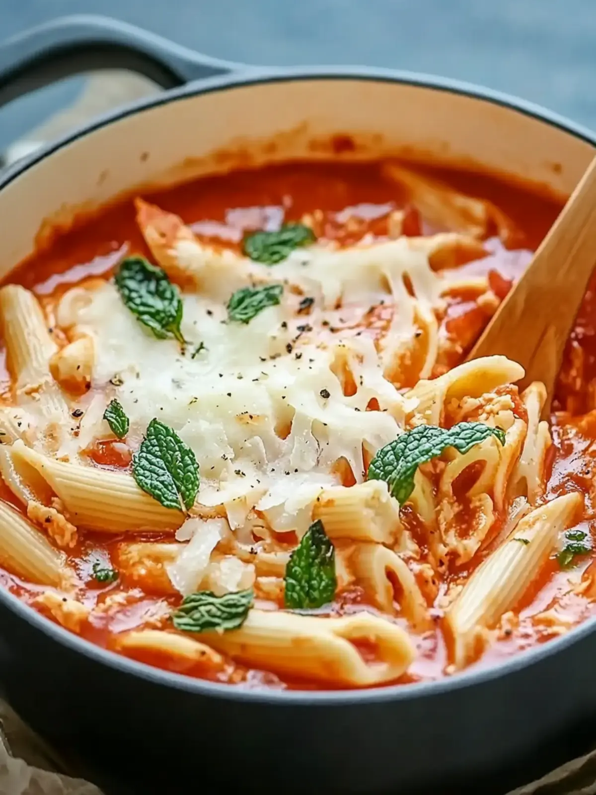 Hähnchen-Parmesan-Suppe für schnelles Wohlfühlessen 3 Hähnchen-Parmesan-Suppe