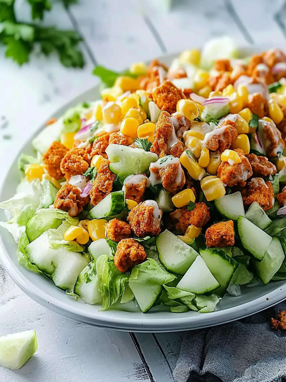 Honig-Scharfer Hähnchensalat für gesundes Genießen 3 Honig-Scharfer Hähnchensalat