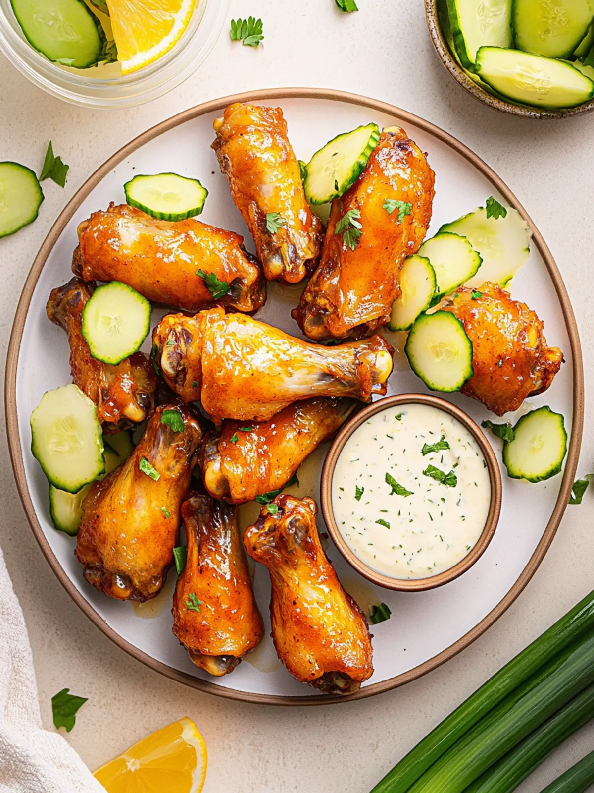 Honigbutter-Buffalo-Hühnchenflügel für den perfekten Snack 5 Honigbutter-Buffalo-Hühnchenflügel