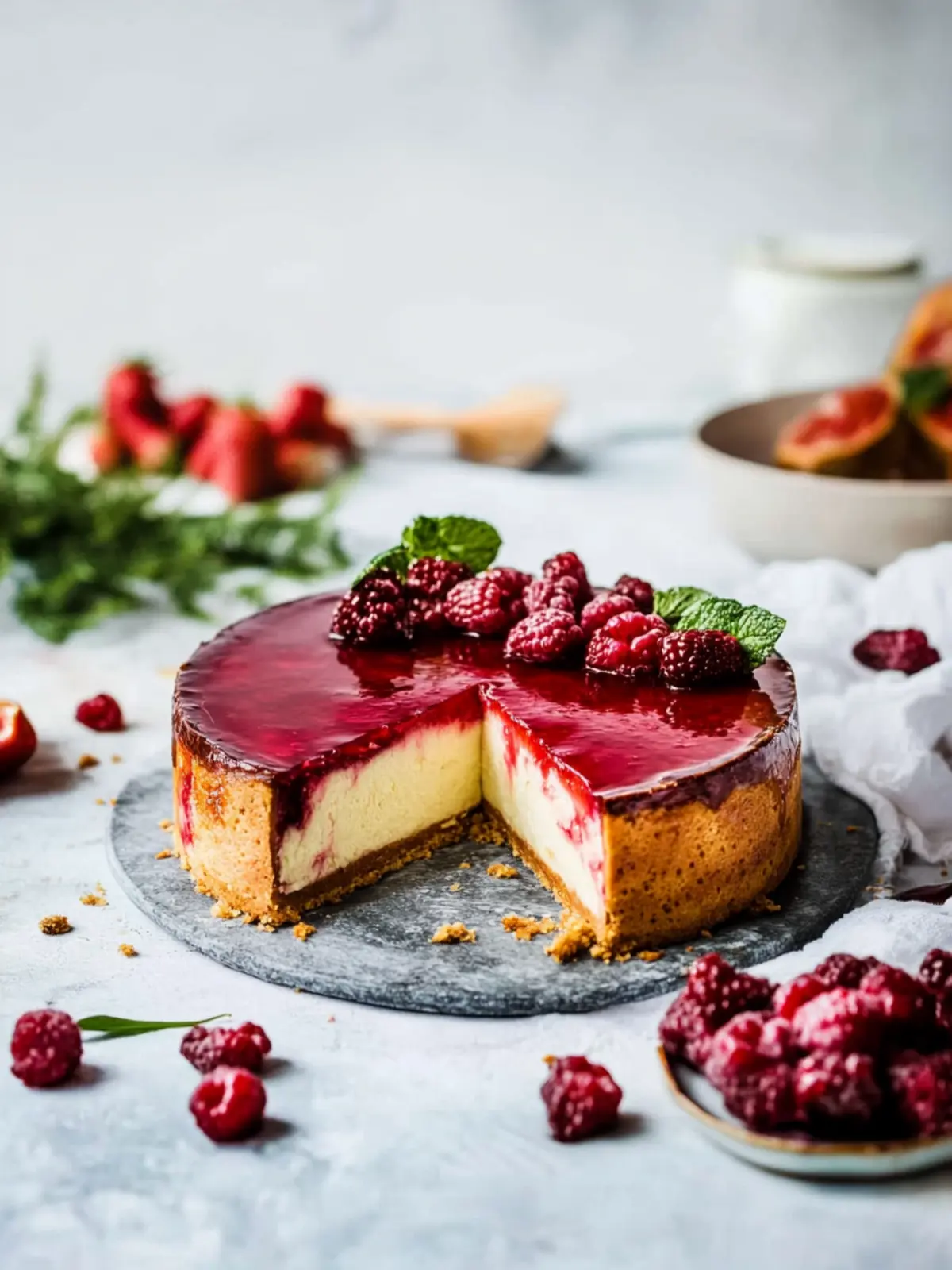 Glühwein Käsekuchen mit Spekulatius Boden einfach selbst machen 2 Glühwein Käsekuchen mit Spekulatius Boden