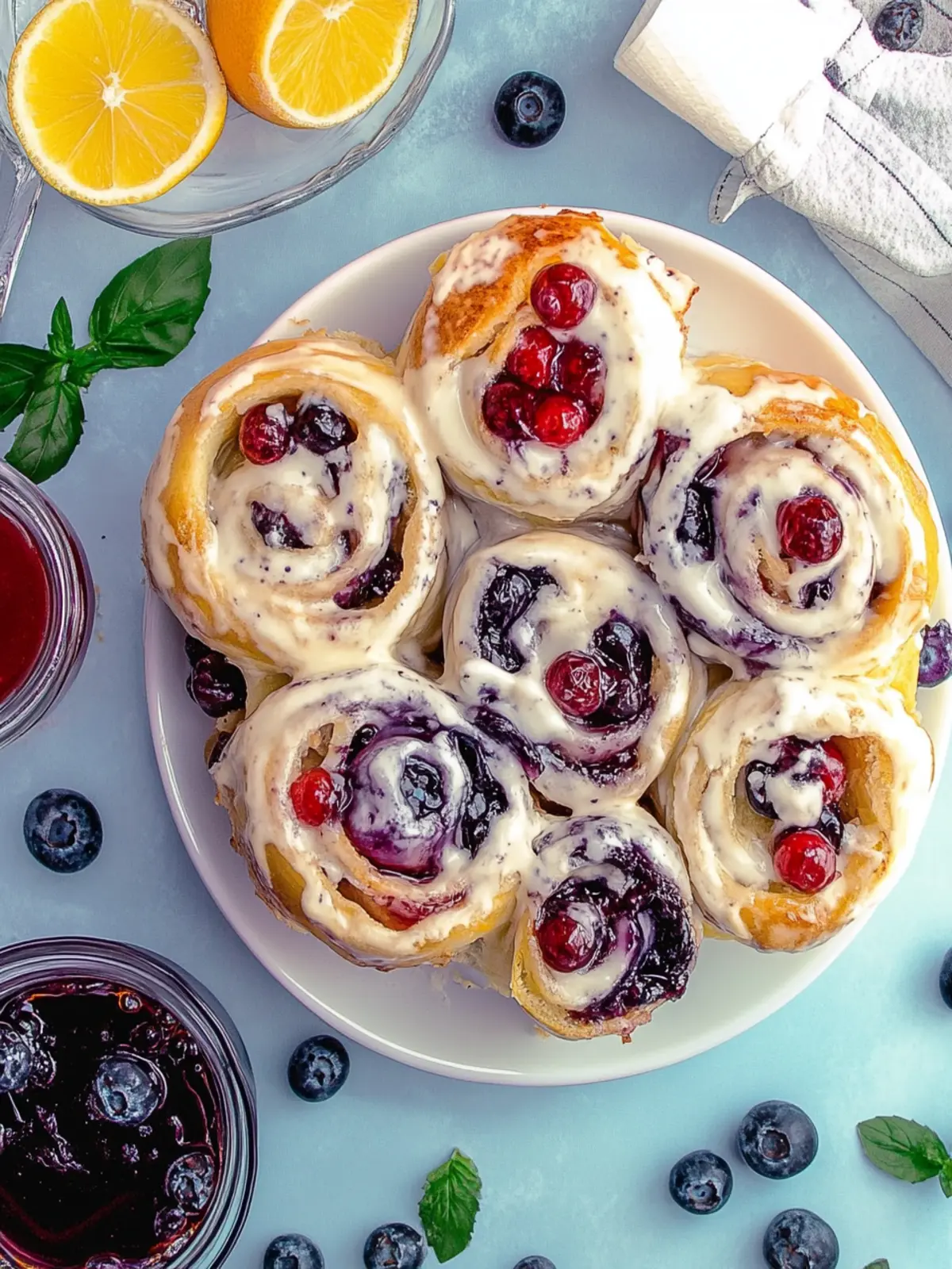Schwedische Blaubeer Schnecken für dein Wohlfühlfrühstück 2 Schwedische Blaubeer Schnecken