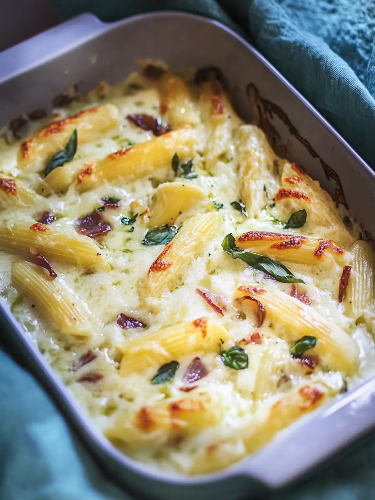 Schupfnudel-Auflauf nach Flammkuchen-Art genießen 3 Schupfnudel-Auflauf nach Flammkuchen-Art