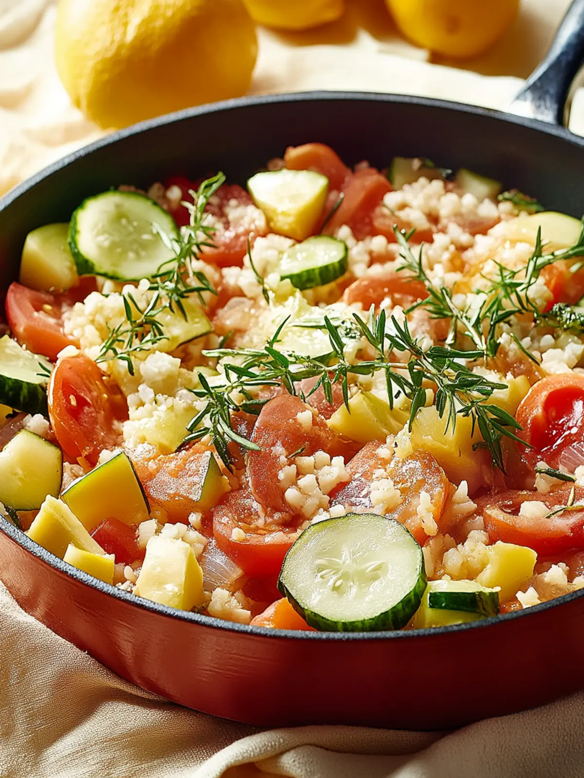 Zucchini-Tomaten-Reis: Mediterranes Wohlfühlessen 2 Zucchini-Tomaten-Reis