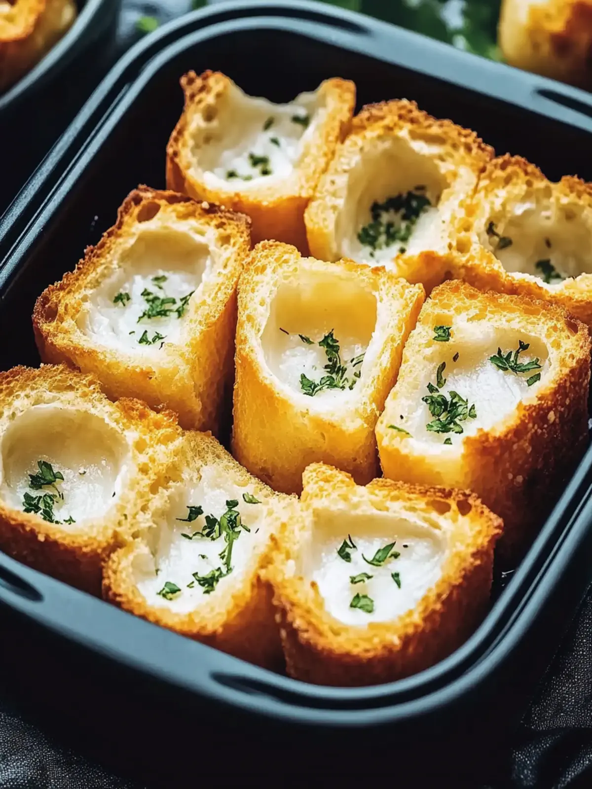 Köstliches Airfryer Knoblauchbrot in 12 Minuten 3 Köstliches Airfryer Knoblauchbrot