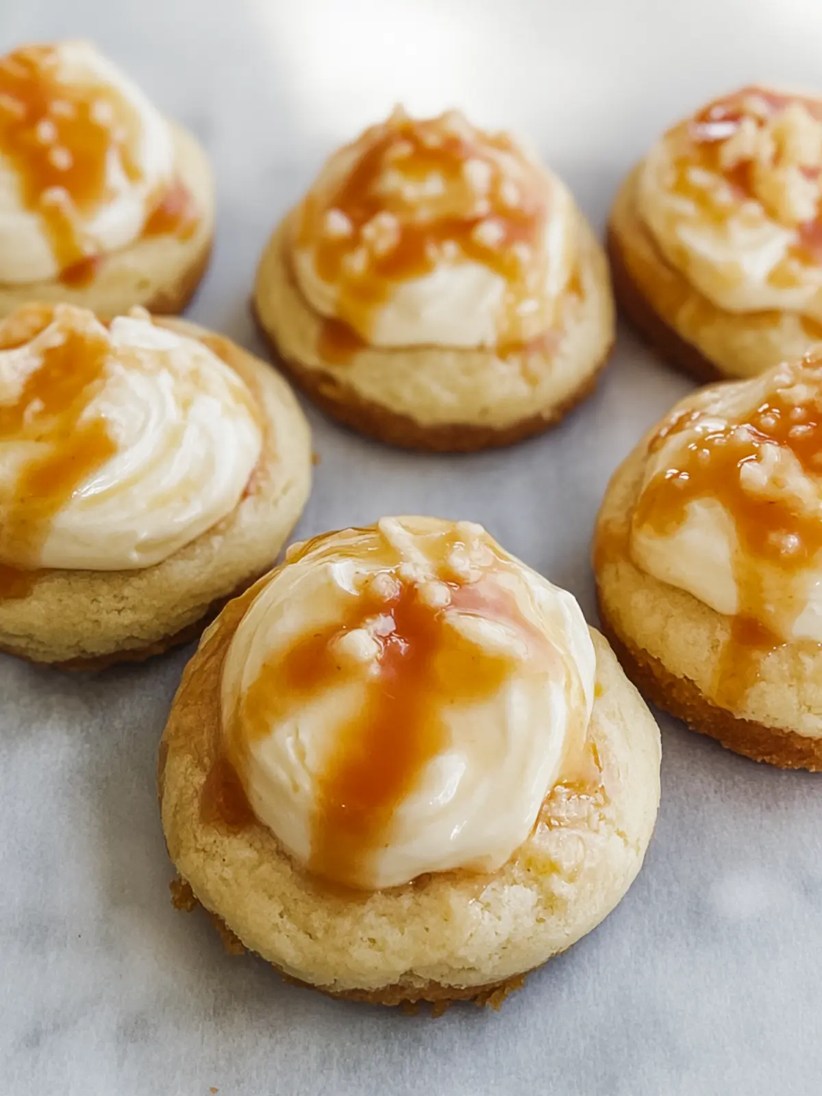 Gesalzene Karamell Käsekekse mit Brown Butter 3 Gesalzene Karamell Käsekekse