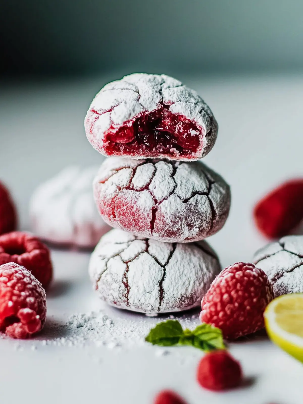 Himbeer-Crinkle-Kekse für fruchtigen Genuss 3 Himbeer-Crinkle-Kekse