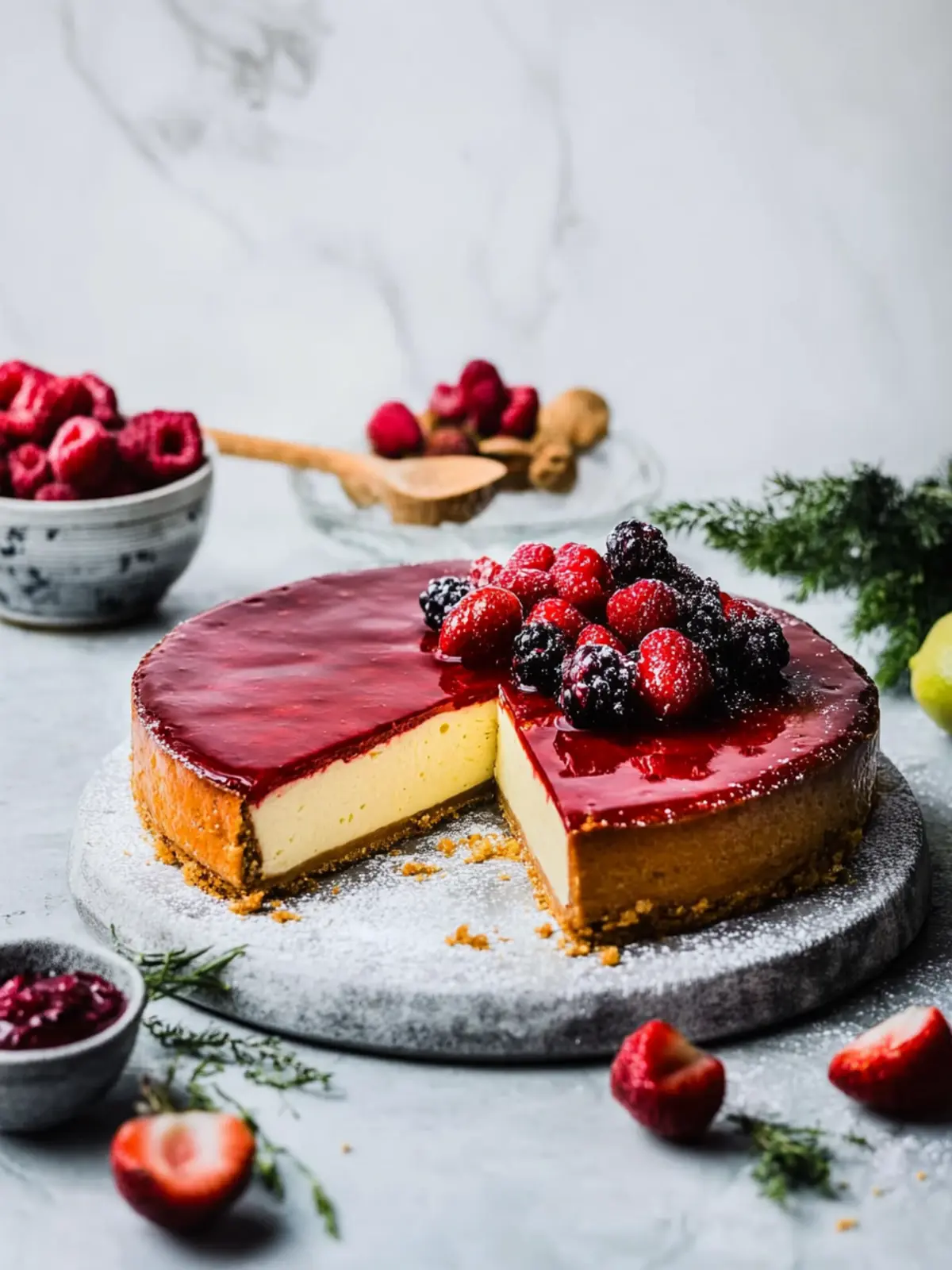 Glühwein Käsekuchen mit Spekulatius Boden einfach selbst machen 3 Glühwein Käsekuchen mit Spekulatius Boden