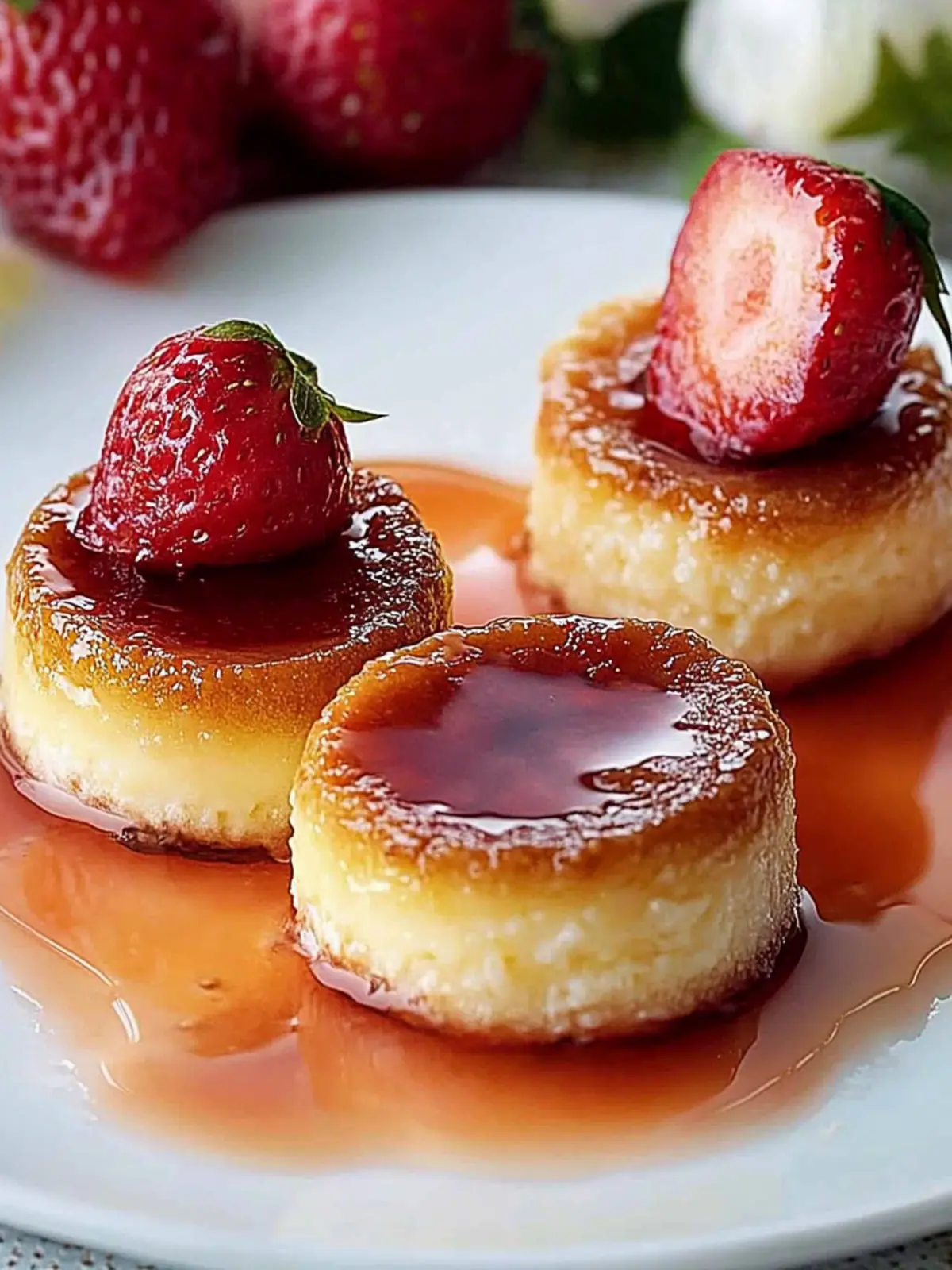Mini Crème Brûlée Käsekuchen – Der perfekte Dessertgenuss 3 Mini Crème Brûlée Käsekuchen