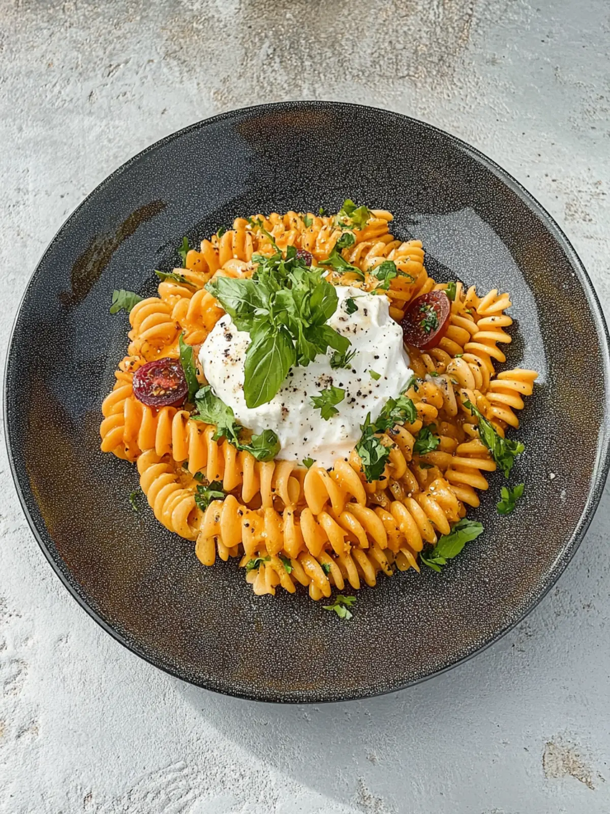Cremige Pasta mit Burrata für ein schnelles Gericht 5 Cremige Pasta mit Burrata